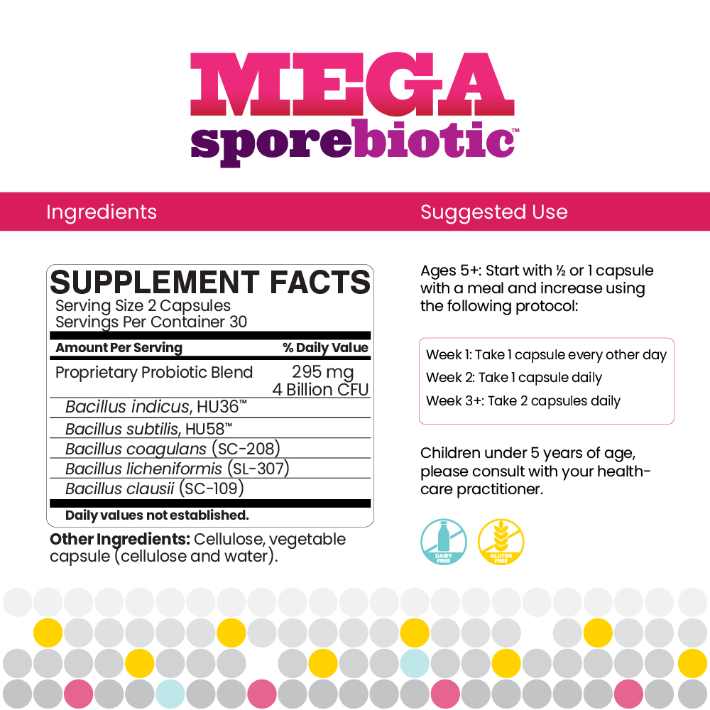 MEGASPOREBIOTICS 60 CAPSULAS - Imagen 5
